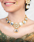 Pure Indian Jaipuri Charm Kundan Necklace with Meena
